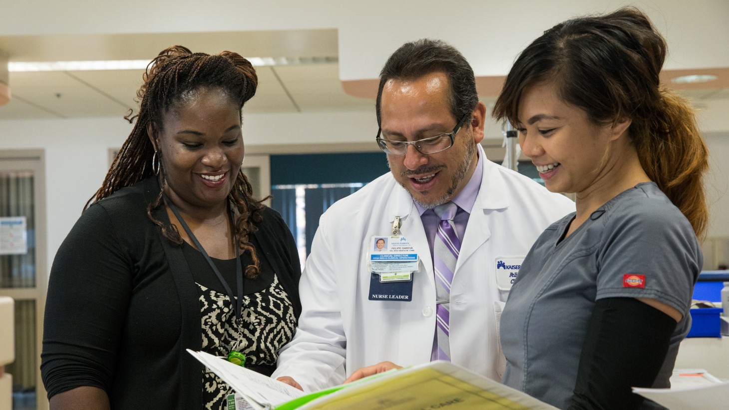 Charisse Lewis with key members of the Baldwin Park critical care team