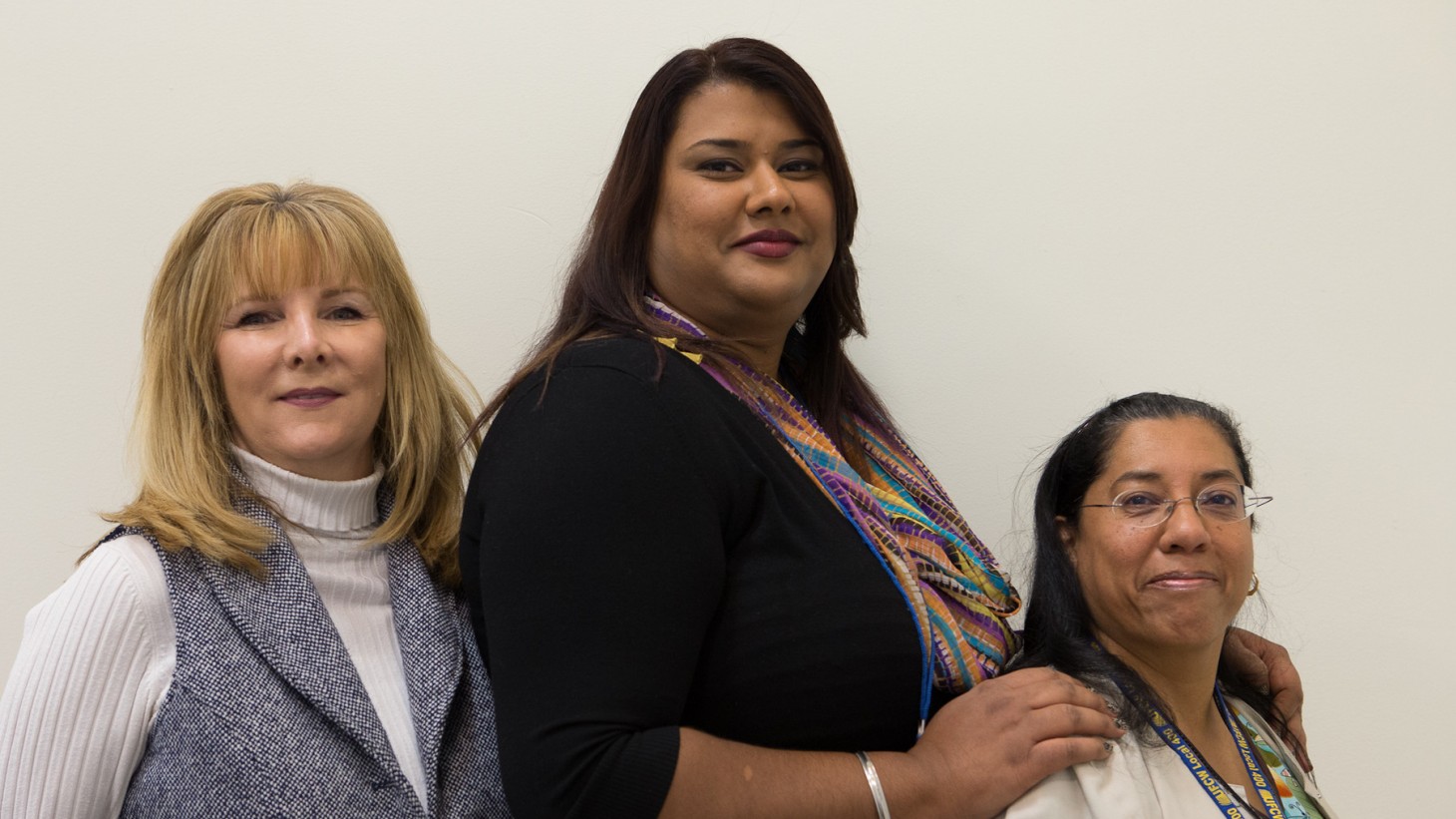 Falls Church, VA Internal Medicine Clinical Operations Manager Marianne Henson, Management; Regional LMP Improvement Specialist Preena Gujral-OPEIU; and Falls Church, VA. Internal Medicine RN Isolina Pistolessi-UFCW LU 400.