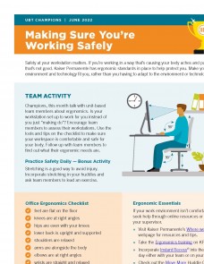 Guidance on improving workstation safety